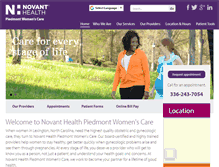 Tablet Screenshot of nhpiedmontwomenscare.org